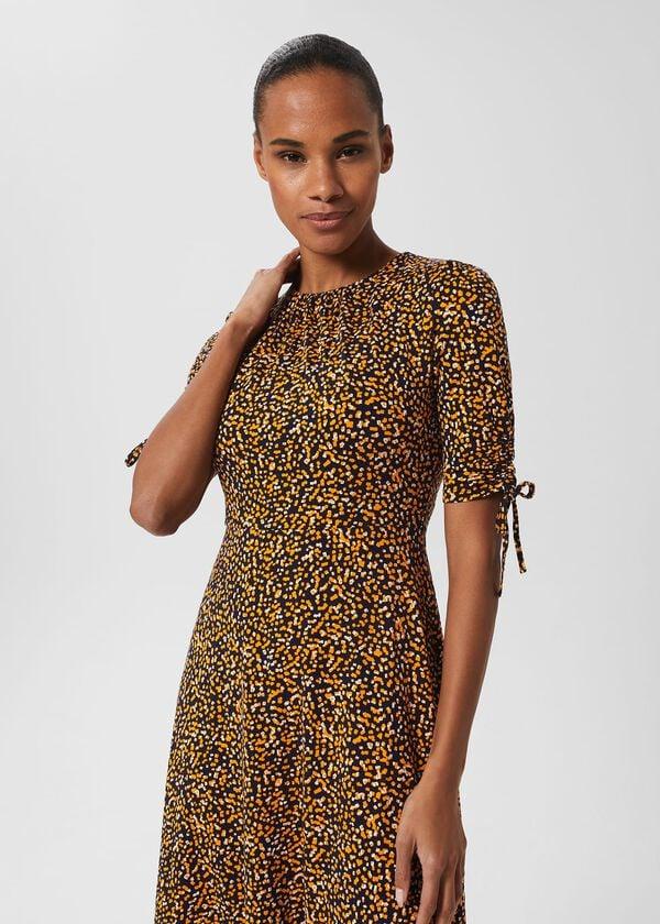 Hobbs Petite Samantha Dress Navy Multi