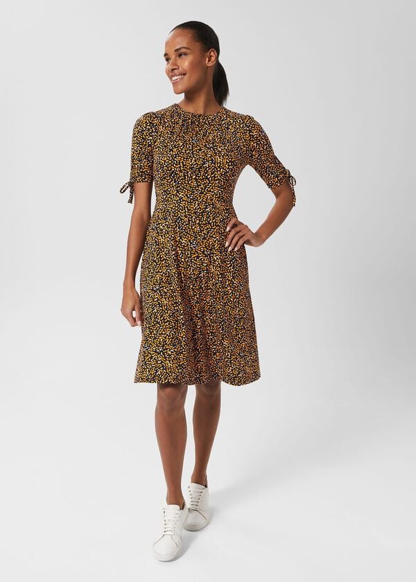 hobbs Petite Samantha Dress Navy Multi