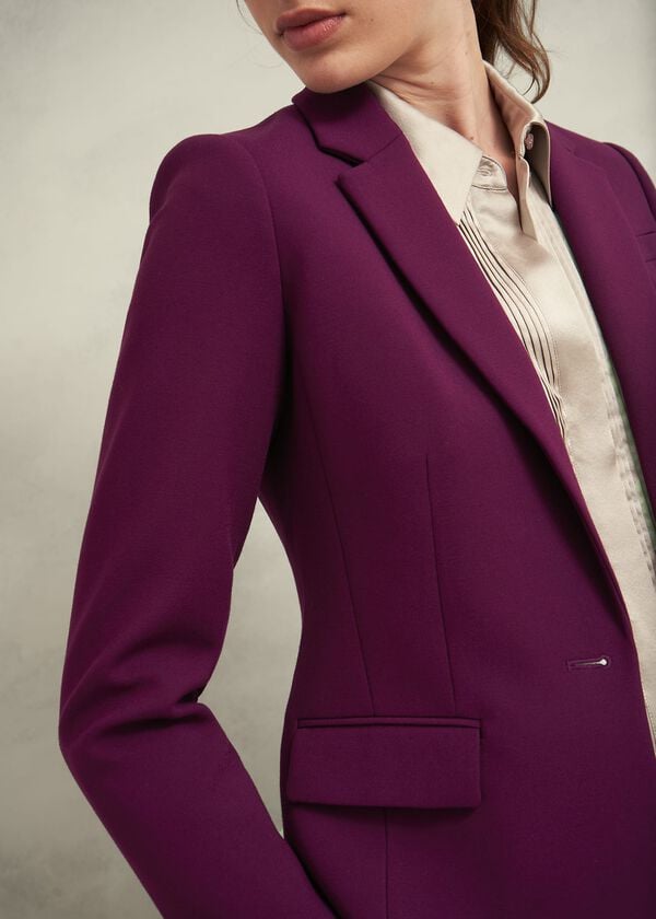Hobbs Petite Sami Jacket Warm Plum