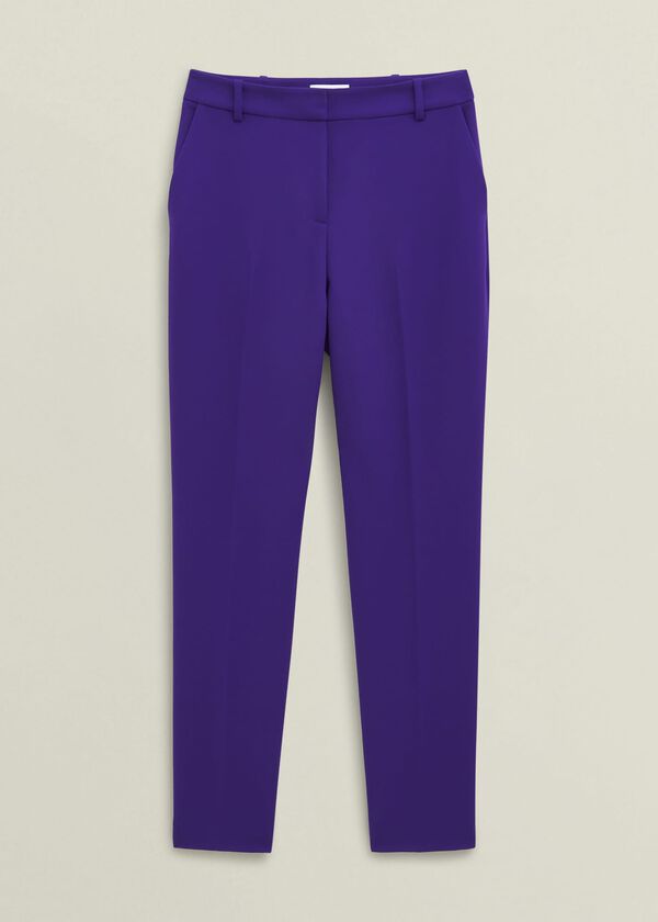Hobbs Petite Sami Tapered Trousers Jewel Purple