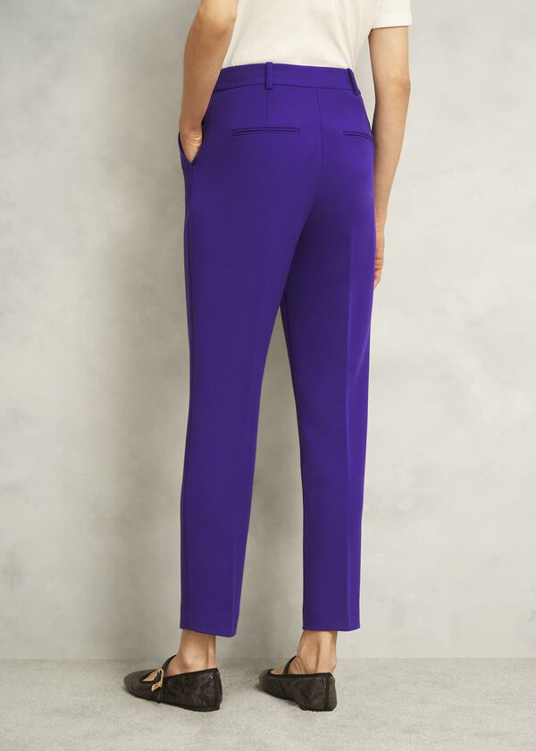 Hobbs Petite Sami Tapered Trousers Jewel Purple
