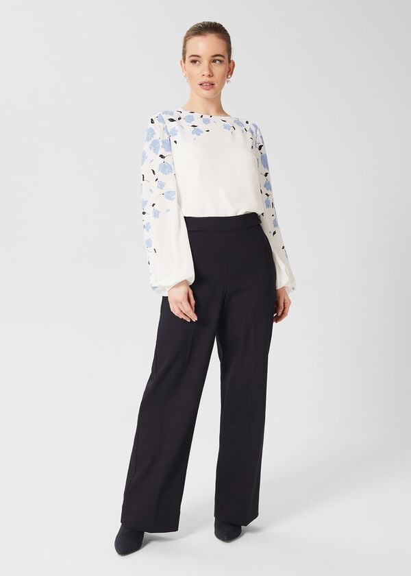 hobbs Petite Samina Trouser Navy