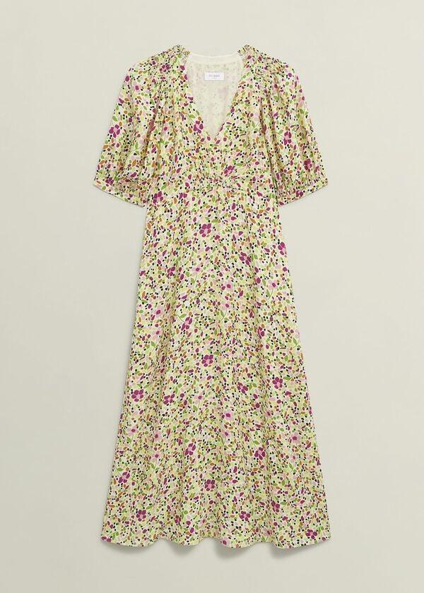 Hobbs Petite Santana Dress Ivory Multi