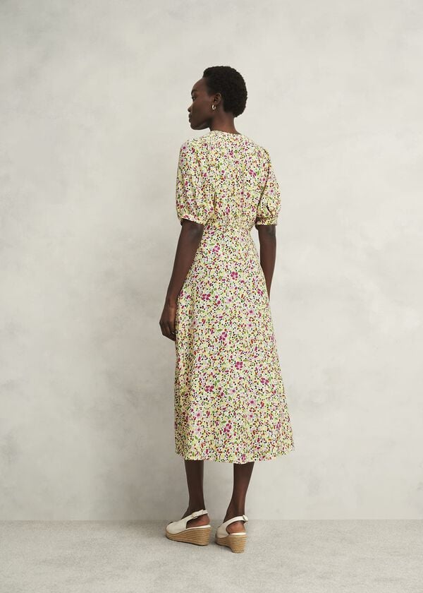 Hobbs Petite Santana Dress Ivory Multi