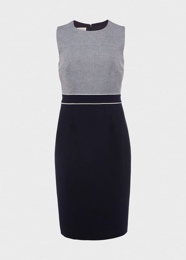 Hobbs Petite Steph Dress Navy Multi