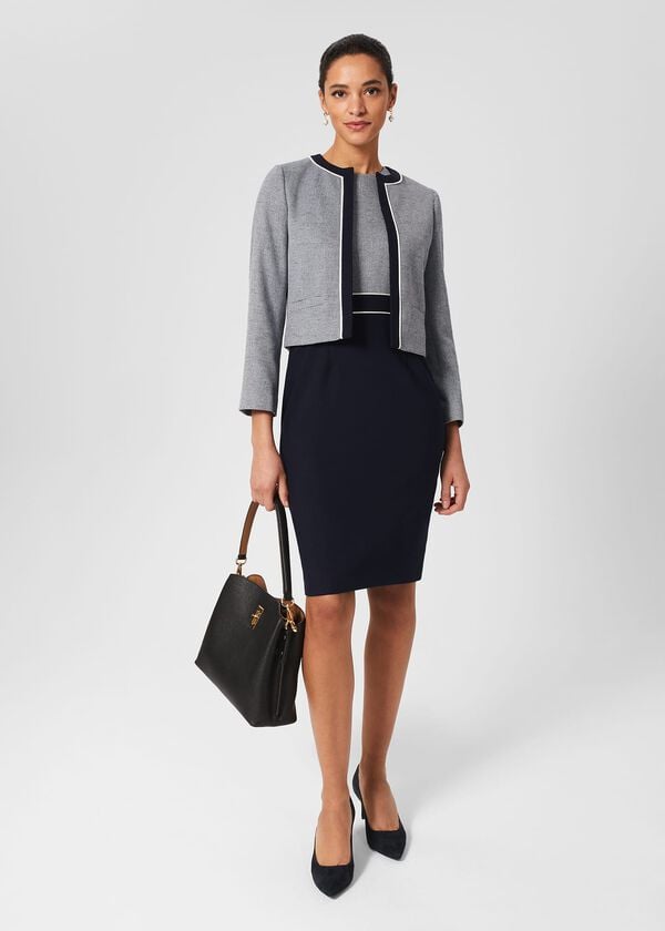 Hobbs Petite Steph Jacket Navy Multi