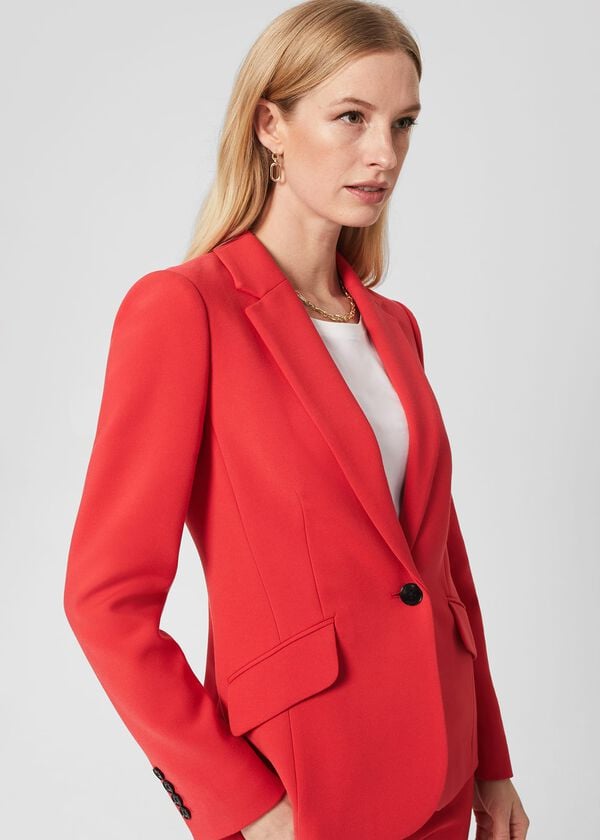 Hobbs Petite Suki Jacket Flame Red