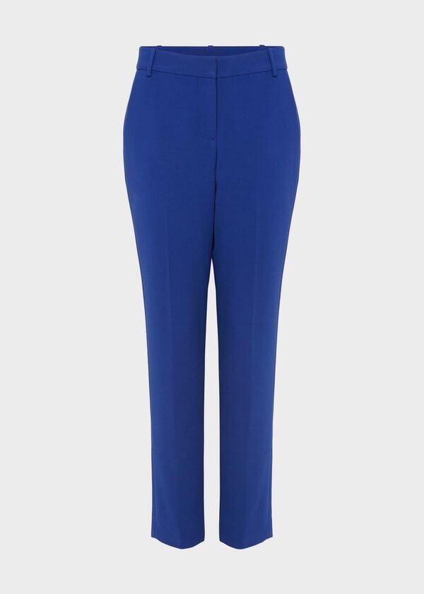 Hobbs Petite Suki Slim Trousers Cobalt Blue