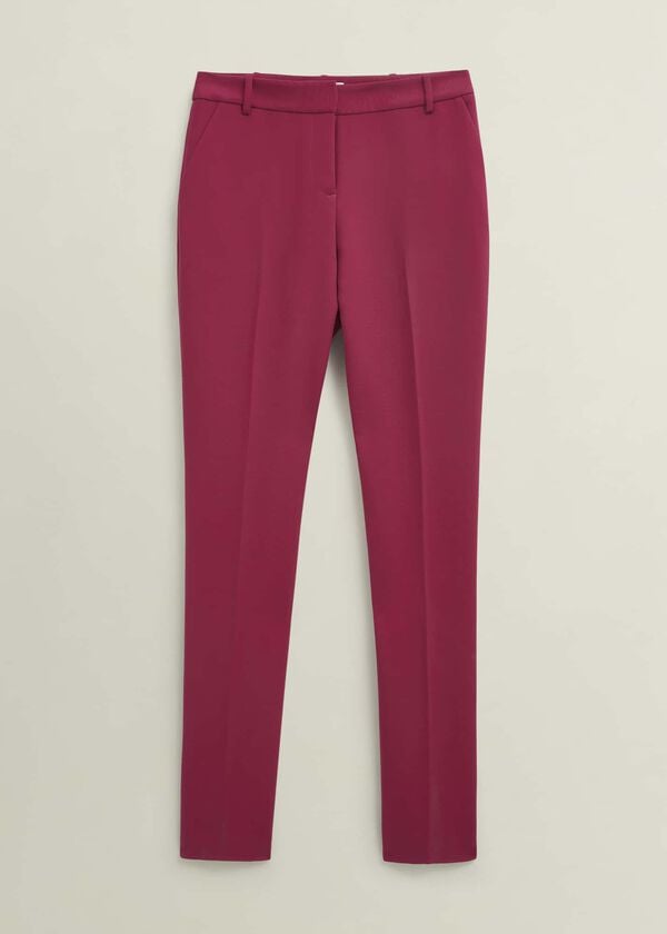 Hobbs Petite Suki Tapered Trousers Hot Magenta