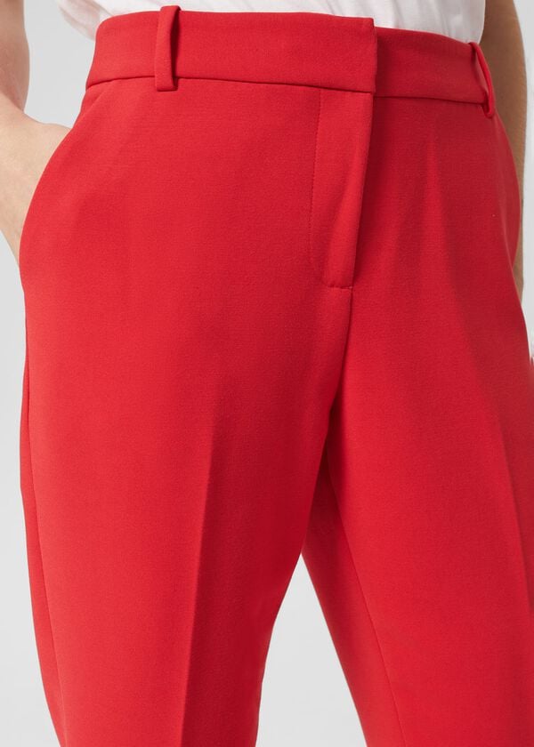 Hobbs Petite Suki Trousers Flame Red