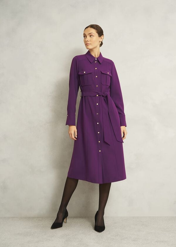 hobbs Petite Violet Dress Vibrant Purple