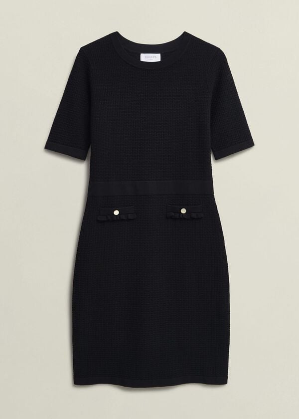 Hobbs Petra Knitted Dress Hobbs Black