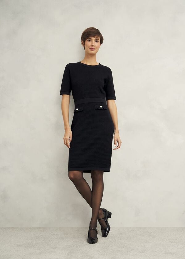 hobbs Petra Knitted Dress Hobbs Black