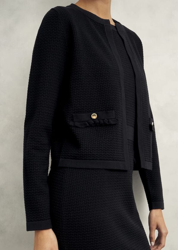 Hobbs Petra Knitted Jacket Black