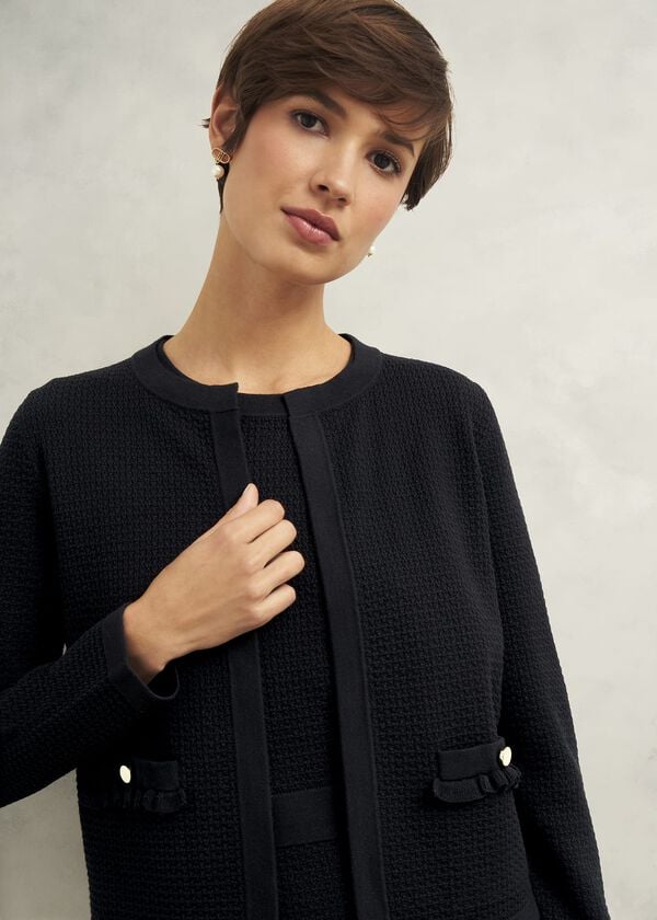 Hobbs Petra Knitted Jacket Black