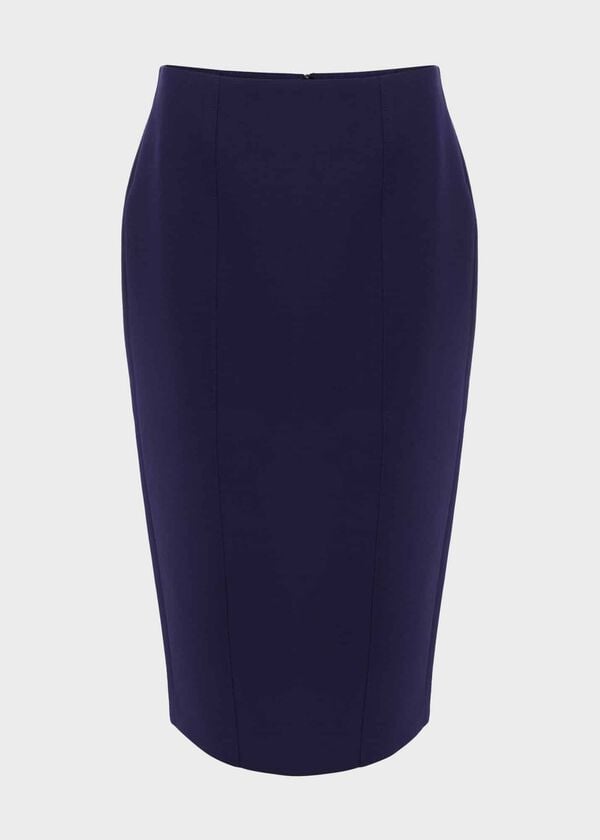 Hobbs Phoebe Pencil Skirt Dark Midnight