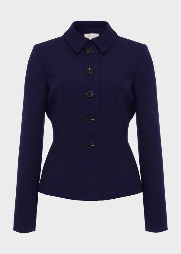 Hobbs Phoebe Sculpted Jacket Dark Midnight