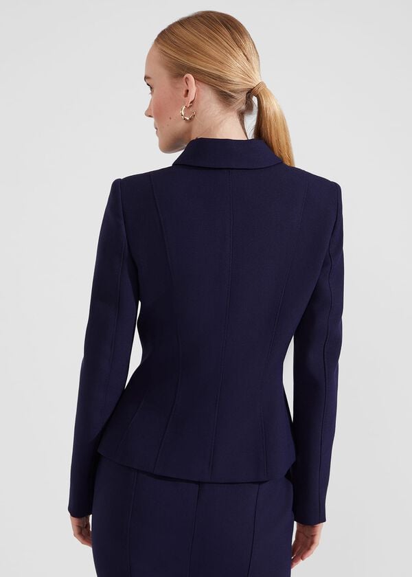 Hobbs Phoebe Sculpted Jacket Dark Midnight