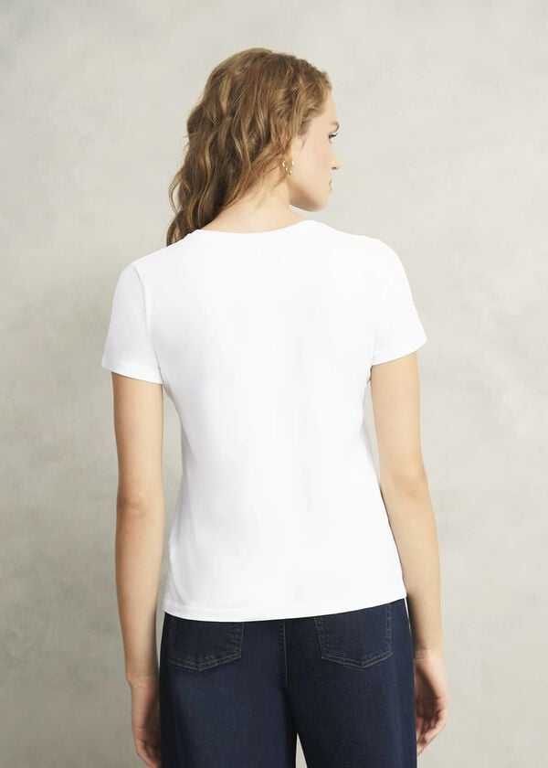 Hobbs Pixie Cotton T-Shirt White