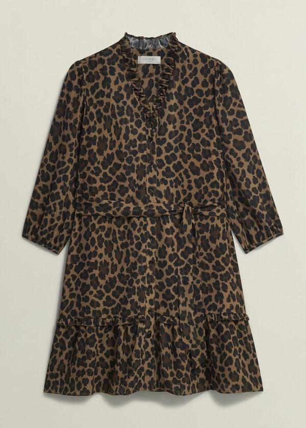 Hobbs Polly Dress Camel Multi
