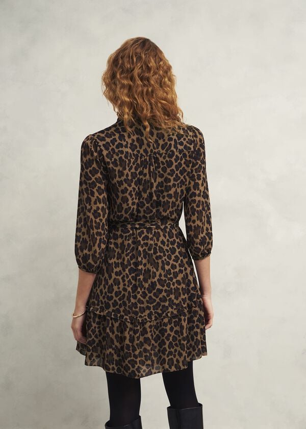 Hobbs Polly Dress Camel Multi