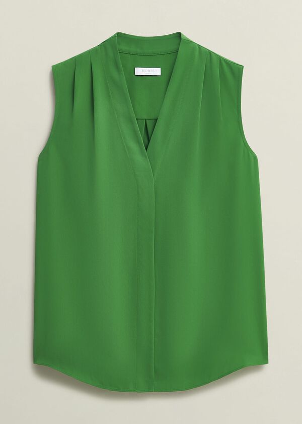 Hobbs Poppy Blouse Lush Green