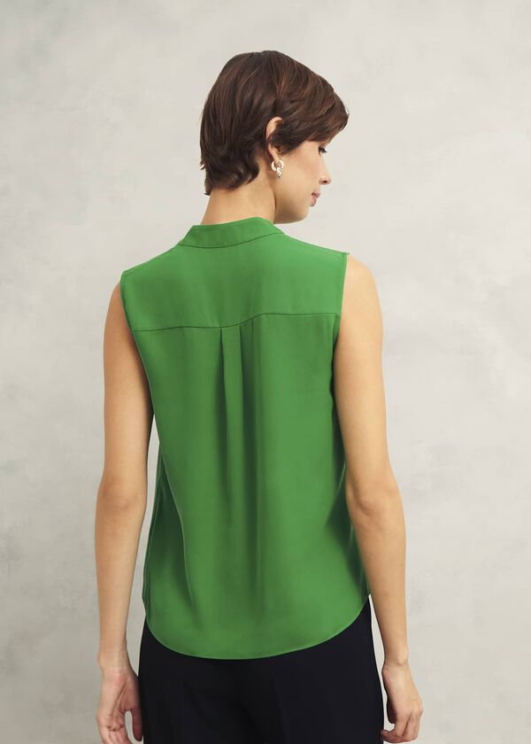 Hobbs Poppy Blouse Lush Green