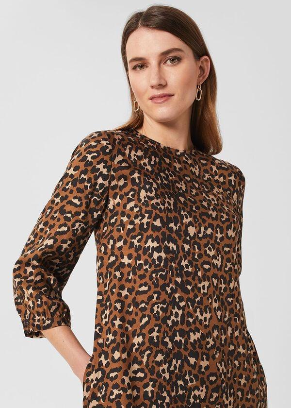Hobbs Prim Tunic Dress Black Vicuna