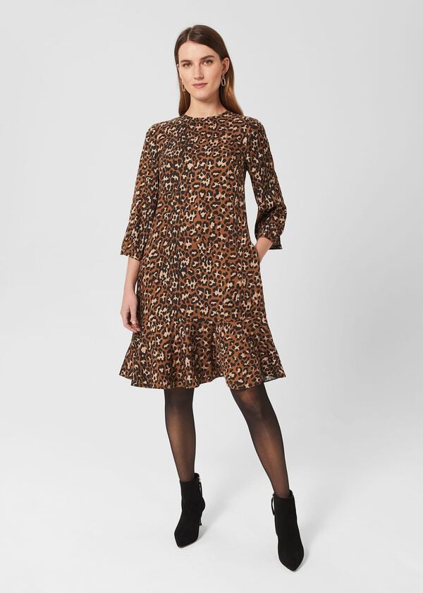 hobbs Prim Tunic Dress Black Vicuna