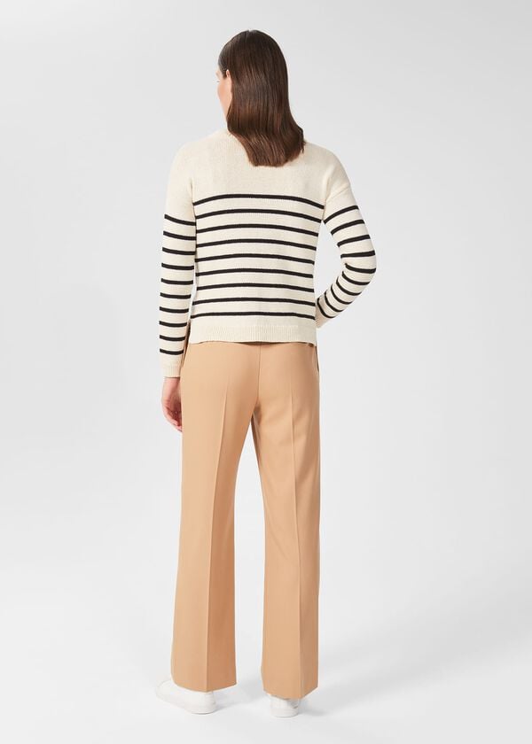 Hobbs Prisha Straight Trousers Camel