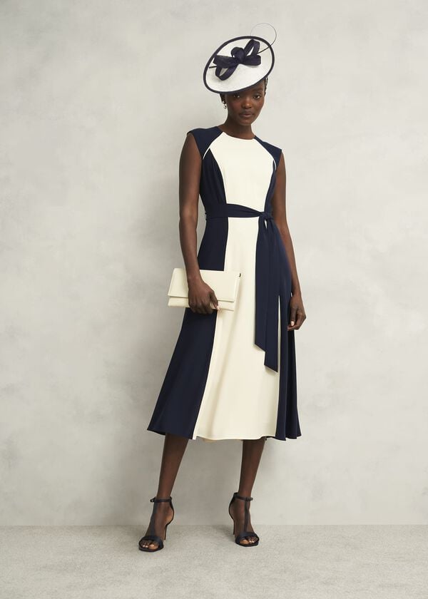 Hobbs Quinn Fascinator Cream Midnight