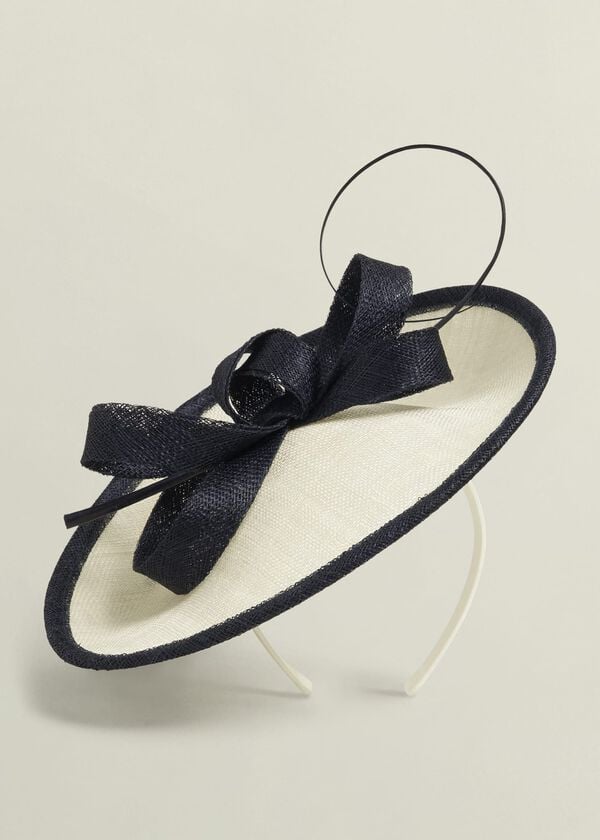 hobbs Quinn Fascinator Cream Midnight