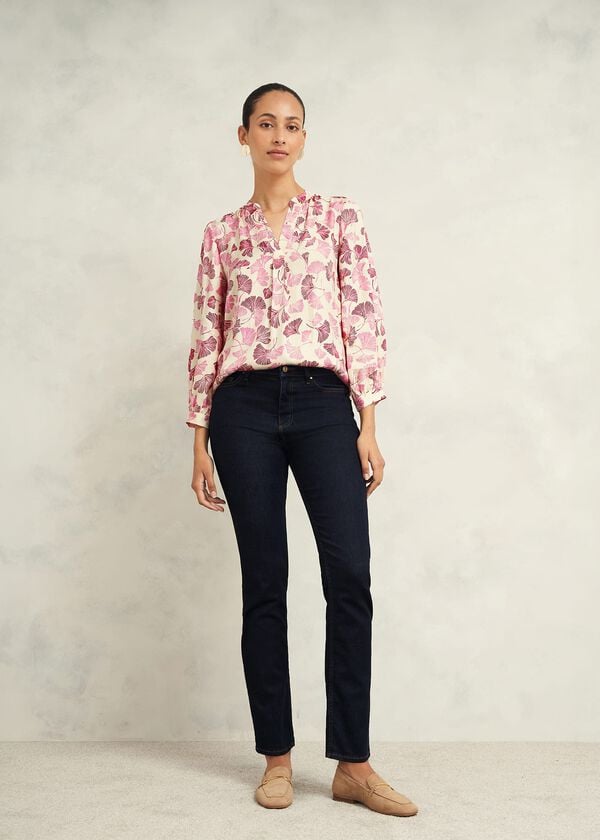 hobbs Rachael Blouse Cream Multi