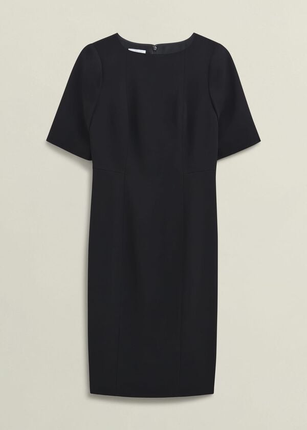 Hobbs Rae Sleeved Dress Black