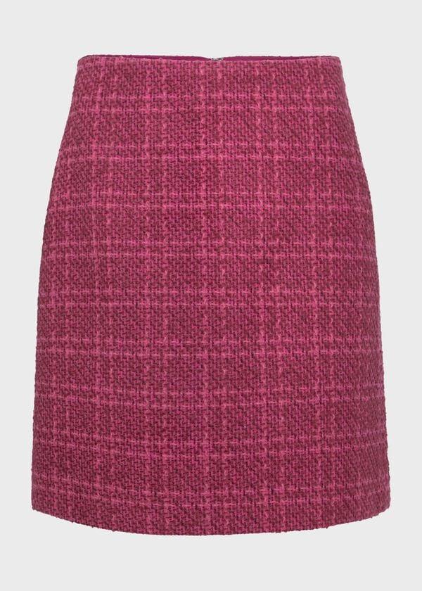 Hobbs Ramona Tweed Skirt Berry