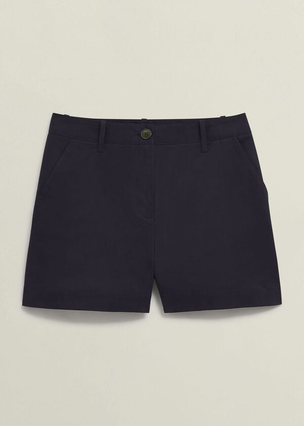 Hobbs Reena Cotton Shorts Navy
