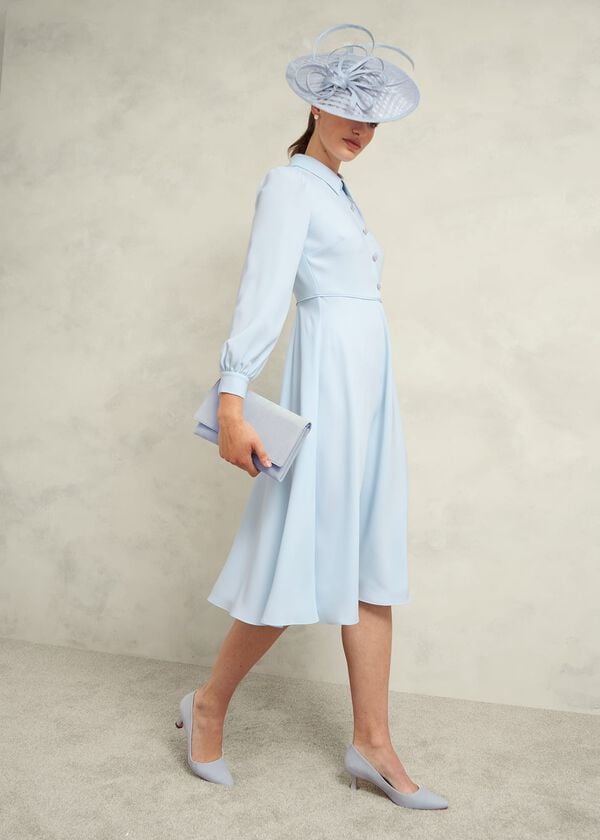 Hobbs Renata Clutch Pale Blue