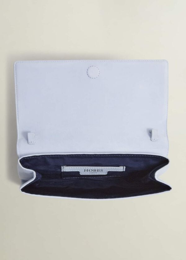 Hobbs Renata Clutch Pale Blue
