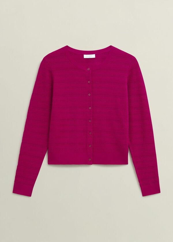 Hobbs Robin Cardigan Cerise Pink