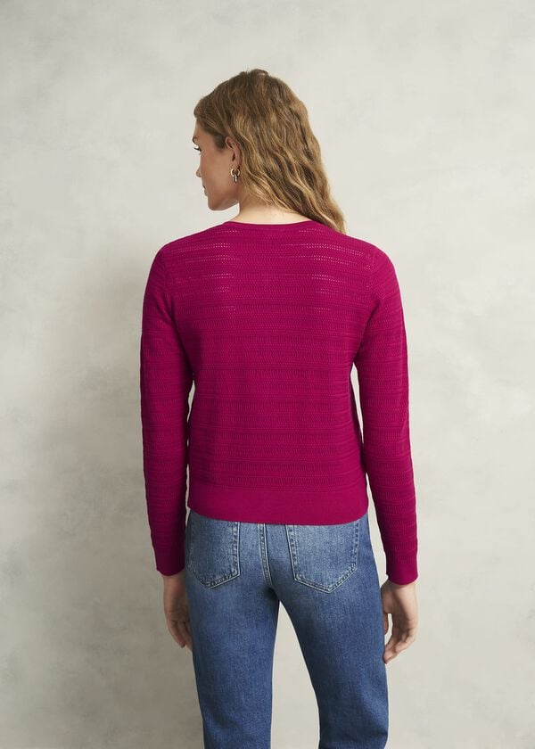 Hobbs Robin Cardigan Cerise Pink