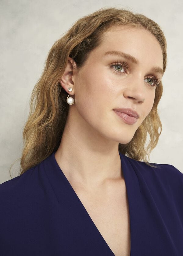 Hobbs Robyn Glass Earrings Gold