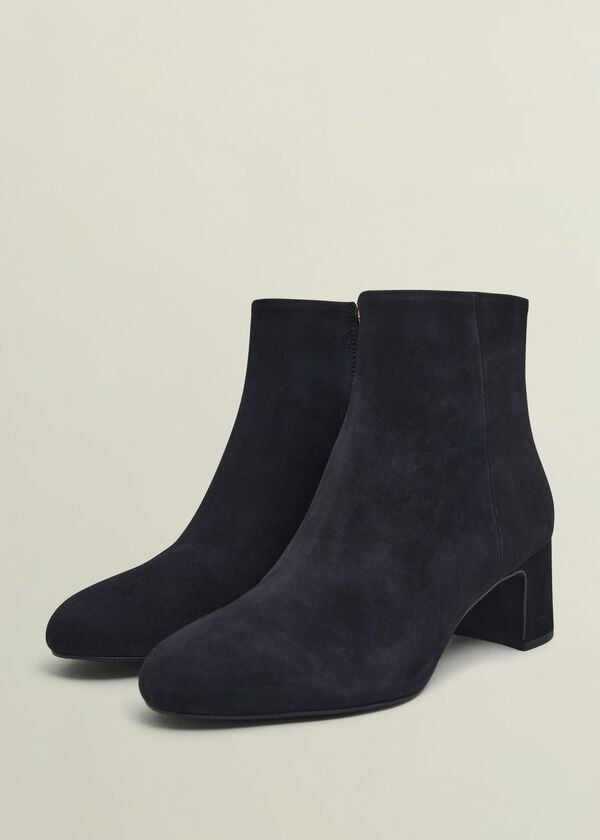 Hobbs Rochelle Suede Ankle Boots Black