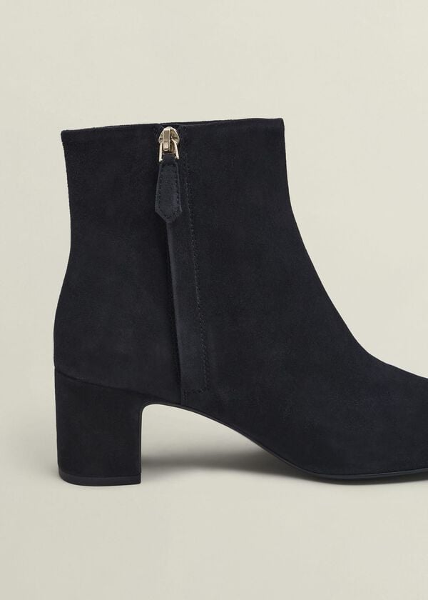 Hobbs Rochelle Suede Ankle Boots Black
