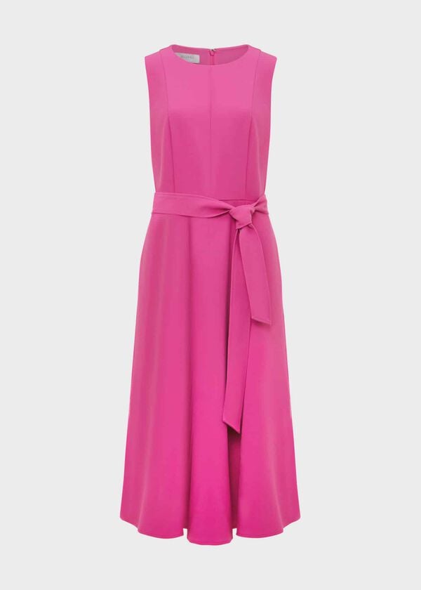 Hobbs Rory Dress Fuchsia Pink