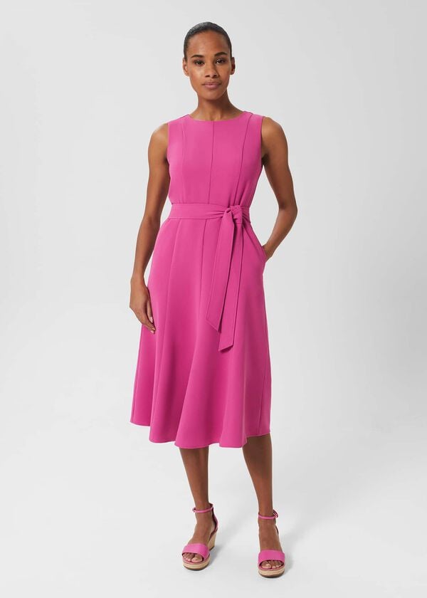 hobbs Rory Dress Fuchsia Pink