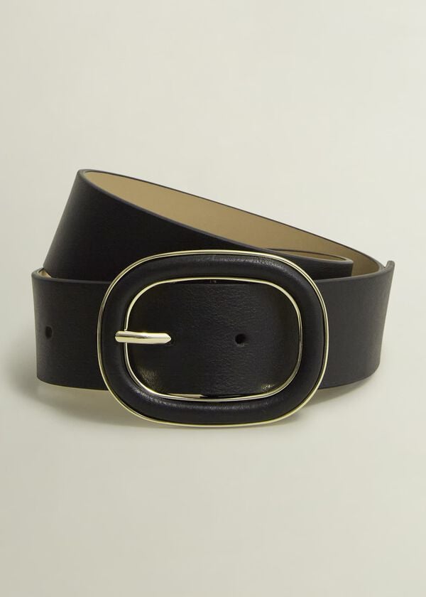 hobbs Rory Leather Waist Belt Black