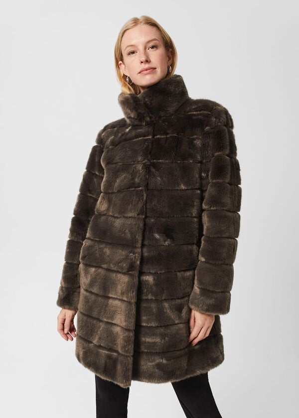 hobbs Ros Coat Dark Charcoal