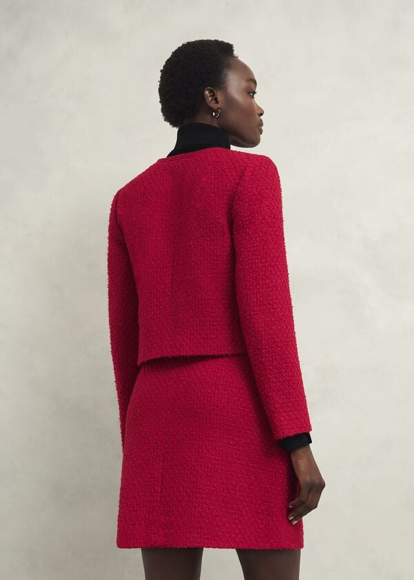 Hobbs Rosa Jacket With Wool Rowan Red
