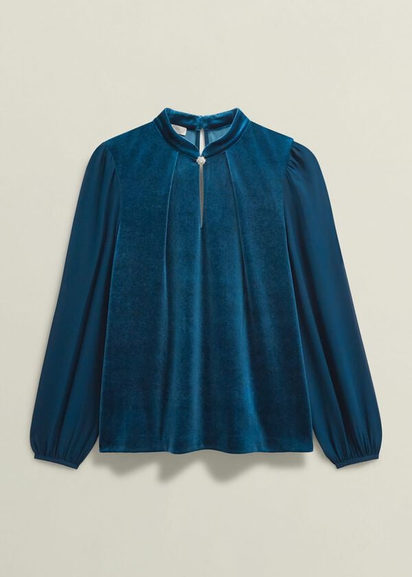 Hobbs Rosalie Top Riverside Blue