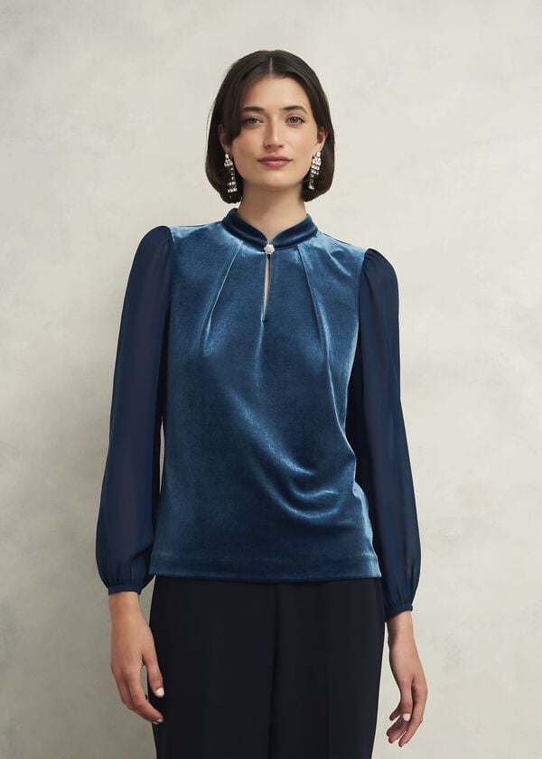 hobbs Rosalie Top Riverside Blue
